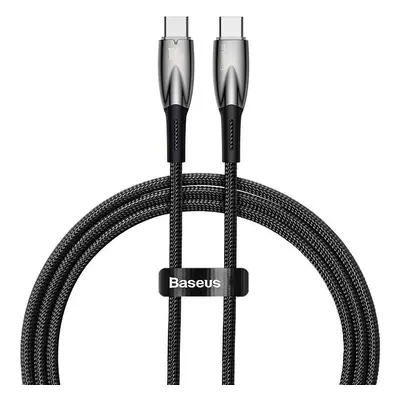 Kabel USB-C na USB-C Baseus Glimmer, 100 W, 1 m (černý)