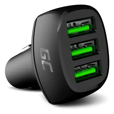 Green Cell GC PowerRide 54W 3xUSB 18W auto nabíječka s Ultra Charge rychlo nabíjení technology