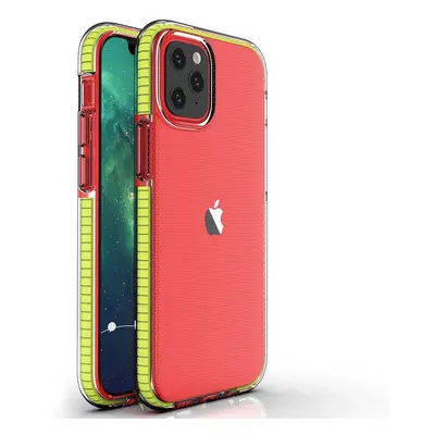 Gelové pouzdro Spring Case s barevným rámečkem pro iPhone 13 mini žluté