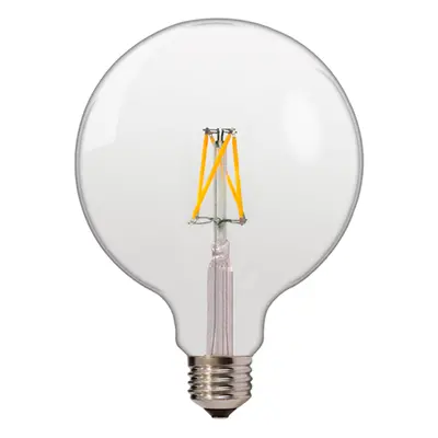 LED žárovka 4W G125 4xCOB Filament Retro Vintage Amber E27 400lm TEPLÁ