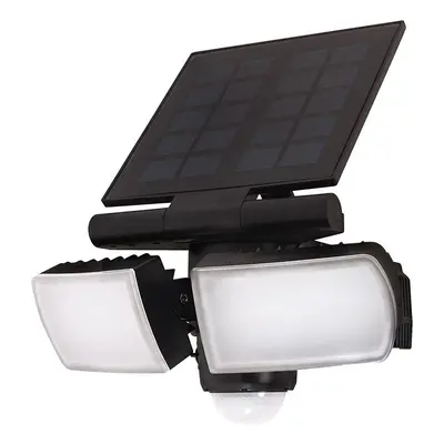 Solight LED solární osvětlení se senzorem, 8W, 600lm, Li-on, černá