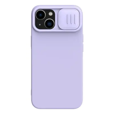 Nillkin CamShield Silky Silicone Case Pouzdro na iPhone 14 Plus s krytem fotoaparátu fialové