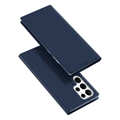 Dux Ducis Skin Pro pouzdro Samsung Galaxy S23 Ultra flip cover card wallet stand blue