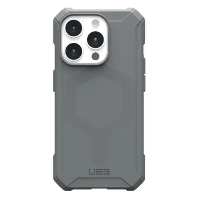 Pouzdro UAG Essential Armor MagSafe pro iPhone 15 Pro - stříbrné