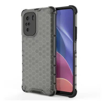 Pancéřové pouzdro Honeycomb s gelovým rámem Xiaomi Redmi K40 Pro+ / K40 Pro / K40 / Poco F3 čern