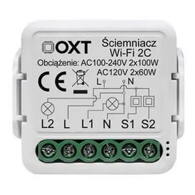 OXT mini modul stmívače 2 okruhy WiFi TUYA