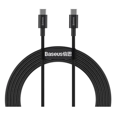 Kabel USB-C na USB-C Baseus Superior Series, 100 W, 2 m (černý)