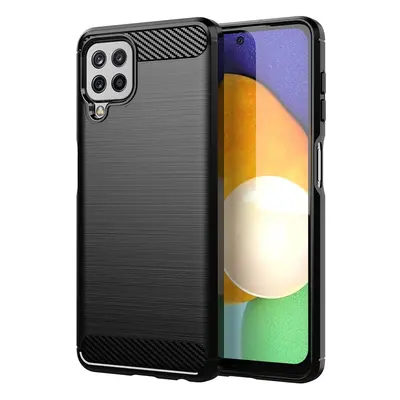 Ohebné pouzdro Carbon Case Samsung Galaxy A22 4G černé