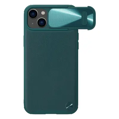 Nillkin CamShield Leather S Case Pouzdro na iPhone 14 s krytem fotoaparátu zelené