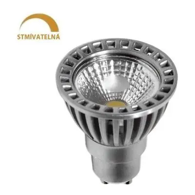 LED žárovka 6W COB GU10 480lm 50° CCD STMÍVATELNÁ, TEPLÁ BÍLÁ