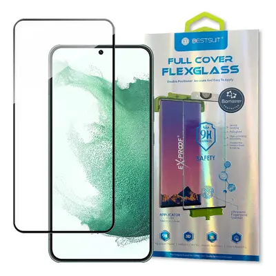 Bestsuit 3D Edge Nano Flexi Glass celoplošná fólie z tvrzeného skla s rámečkem Samsung Galaxy S2