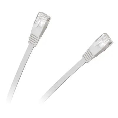 Patchcord UTP 8c zástrčka-zásuvka 5,0 m CCA bílý cat.6e