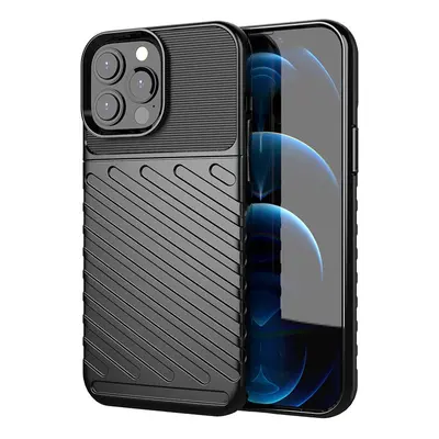 Thunder Case flexibilní pancéřovaný kryt pro iPhone 13 Pro Max černý