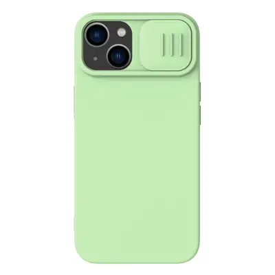 Nillkin CamShield Silky Silicone Case Pouzdro na iPhone 14 s krytem fotoaparátu zelené