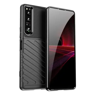 Thunder Case Sony Xperia 5 IV silikonové pancéřové pouzdro černé