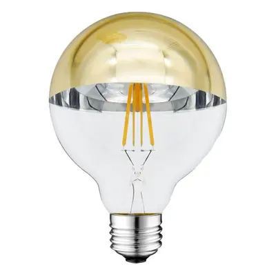 LED Žárovka G95 E27 Galf Golden Glass 4W Teplá bílá