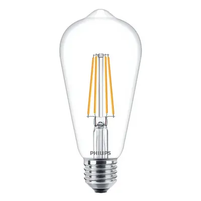 LED žárovka LED E27 ST64 7W = 60W 806lm 2700K teplá FILAMENT PHILIPS