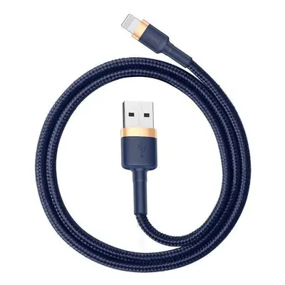 Kabel USB Lightning Baseus Cafule 2,4A 1m (zlatý a tmavě modrý)