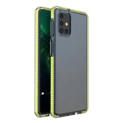 Gelové pouzdro Spring Case s barevným rámečkem pro Samsung Galaxy M51 yellow