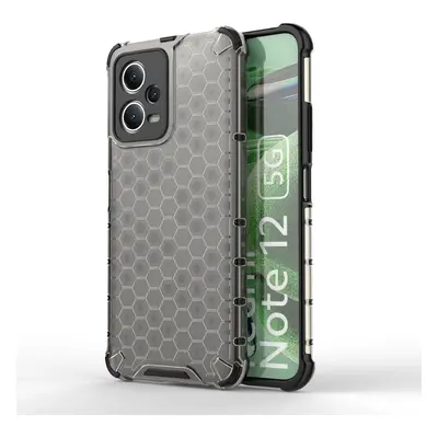 Pouzdro Honeycomb pro Xiaomi Redmi Note 12 5G / Poco X5 5G pancéřové hybridní pouzdro černé