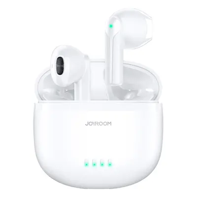 Joyroom TWS bezdrátová sluchátka ENC vodotěsná IPX4 Bluetooth 5.3 bílá (JR-TL11)