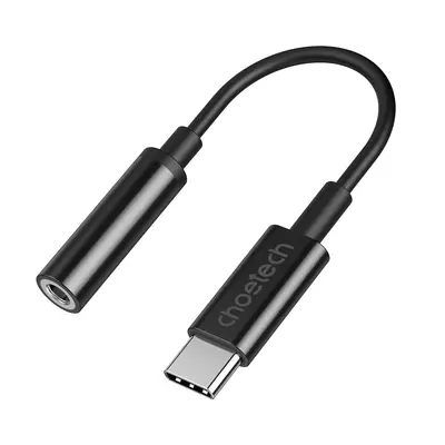 Choetech AUX003 USB-C / DC 3,5mm audio adaptér - černý