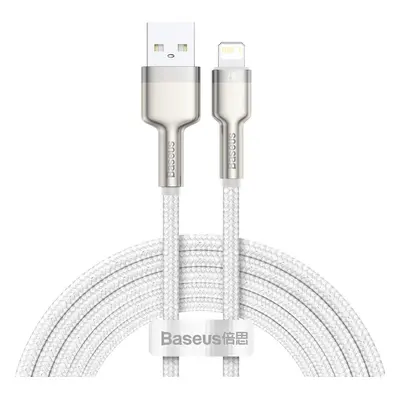 Kabel USB-Lightning Baseus Cafule, 2,4 A, 2 m (bílý)