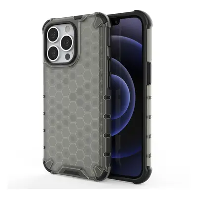 Pancéřové pouzdro Honeycomb s gelovým rámečkem iPhone 13 Pro černé