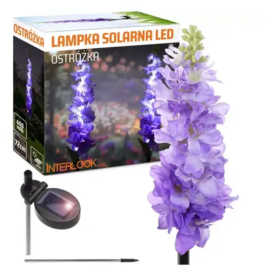 FLD-33-PURPLE | Solární zahradní lampa Ostro¿ka | 72 cm, 600 mAh