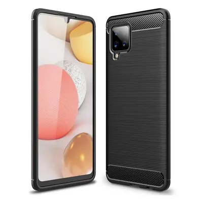 Ohebné pouzdro Carbon Case Samsung Galaxy A42 5G černé