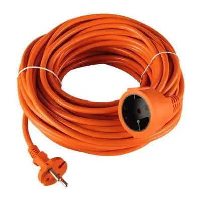 Prodlužovací kabel PR-160 30m 2x1,5mm, 1 zásuvka, oranžová,