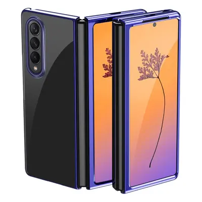 Pouzdro Samsung Galaxy Z Fold 4 s kovově modrým rámem