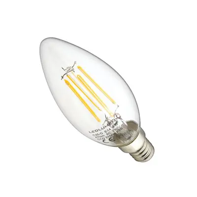 LED žárovka 4W COB Filament E14 470lm TEPLÁ