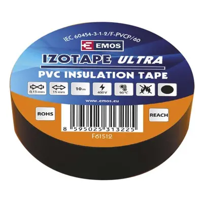 Izolační páska PVC 15mm / 10m černá 10 ks