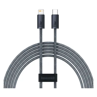 Kabel Baseus pro iPhone USB typu C - Lightning 2 m, Power Delivery 20 W, šedý (CALD000116)