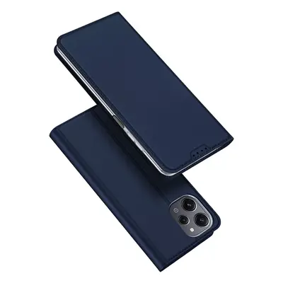 Dux Ducis Skin Pro pouzdro z eko kůže pro Xiaomi Poco M6 Pro 5G/Redmi 12/Redmi 12R - modré