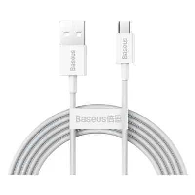 Kabel USB na micro USB Baseus Superior Series, 2A, 2 m (bílý)