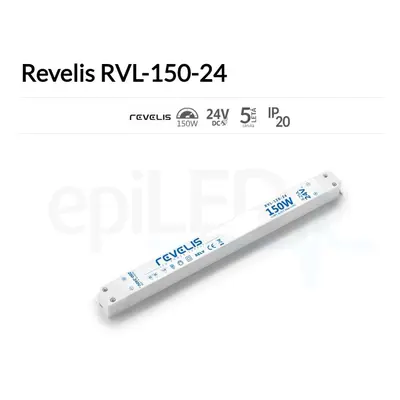 REVELIS Nábytkový LED napájecí zdroj 150W 6.25A 24V