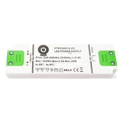 Nábytkový LED napájecí zdroj FTPC30V12-C2 30W 2,5A 12V