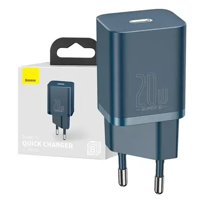 Baseus Super Si Quick Charger 1C 20W síťová nabíječka (modrá)