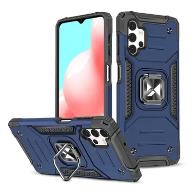 Wozinsky Ring Armor pancéřové hybridní pouzdro + magnetický držák Samsung Galaxy A73 modré