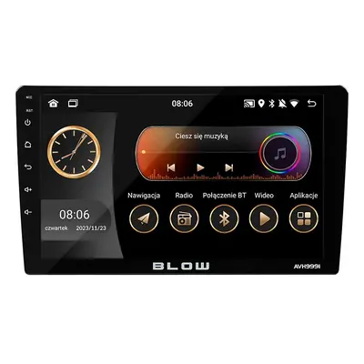 Radio BLOW AVH-9991 1DIN 9" Android/WiFi/GPS/CARPLAY