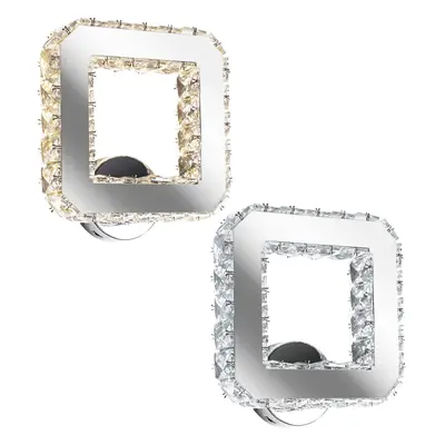 Nástěnná svítidlo Crystal Sconce LED Square APP415-W APP416-W Teplá bílá 3000K