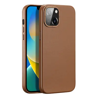 Kožené pouzdro Dux Ducis Grit pro iPhone 14 Plus, elegantní kryt z umělé kůže (kompatibilní s Ma