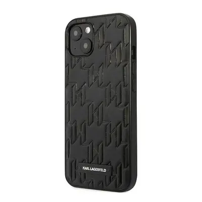 Pouzdro Karl Lagerfeld Monogram Plaque pro iPhone 13 mini - černé