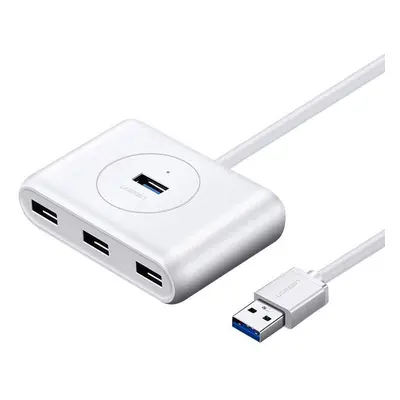 Rozbočovač USB 3.0 UGREEN CR113, 4v1, 0,5 m (bílý)