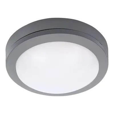 Solight LED venkovní osvětlení SIENA kulaté, šedé, 13W, 910lm, 4000K, IP54, 17cm, NEUTRÁLNÍ +akč