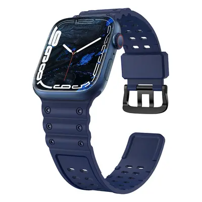 Řemínek s trojitou ochranou Apple Watch SE, 9, 8, 7, 6, 5, 4, 3, 2, 1 (41, 40, 38 mm) náramek tm