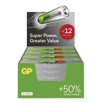 Alkalická baterie GP Super AAA (LR03), 288 ks, display box