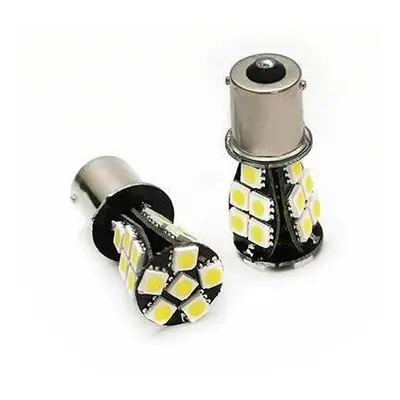 Auto LED žárovka BA15S 21 SMD 5050 PY21W oranžová